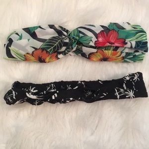 Tropical two piece headband set